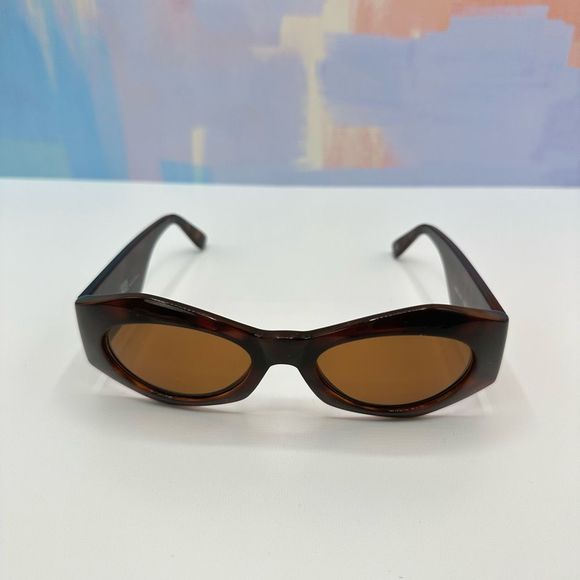 Versace Vintage Brown Frame Gold Madusa Sunglasses main image 7